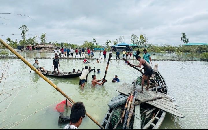 <h1>মগনামায় রুপাইখাল থেকে তিনটি কৃত্রিম বাঁধ অপসারণ, স্বস্তিতে এলাকাবাসী</h1>