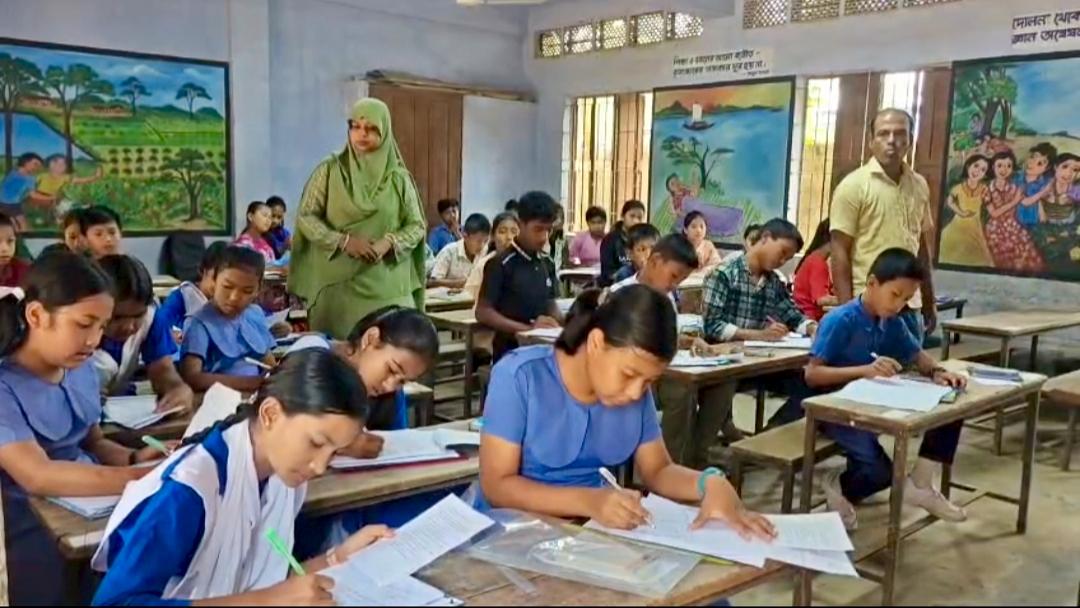 পাহাড়ে অনুষ্ঠিত বৃত্তি পরীক্ষা, কোমলমতিদের উচ্ছ্বাস