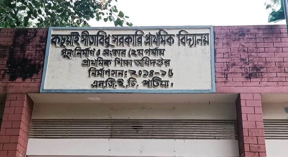 <h1>পটিয়ায় সরকারি প্রাথমিক বিদ্যালয়ে চুরি, নগদ টাকাসহ মালামাল লুট</h1>