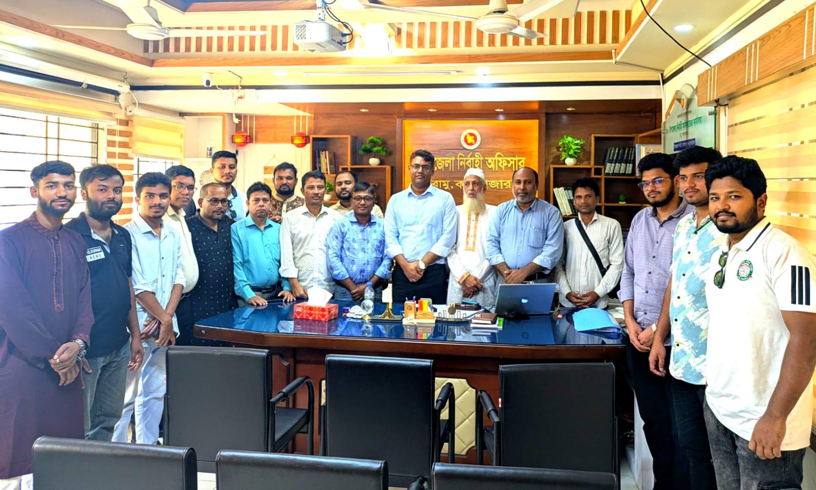 রামু প্রেস নেতৃবৃন্দের সাথে নবাগত ইউএনও'র সৌজন্য সাক্ষাত