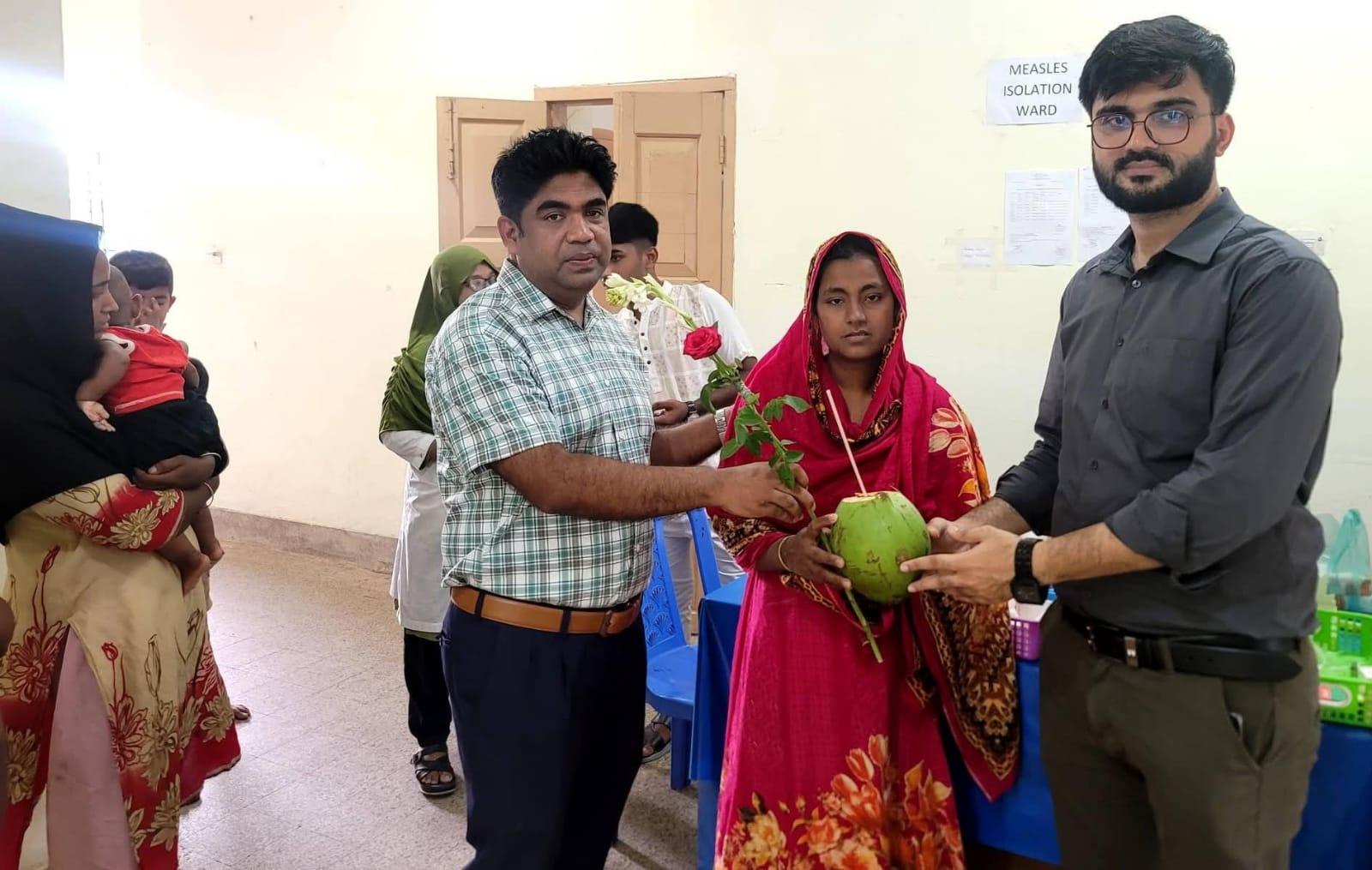 চকরিয়া সরকারি হাসপাতাল থেকে সুস্থ হয়ে ওঠা ৫ হাম রোগীর জন্য ব্যতিক্রমী মানবিক আয়োজন