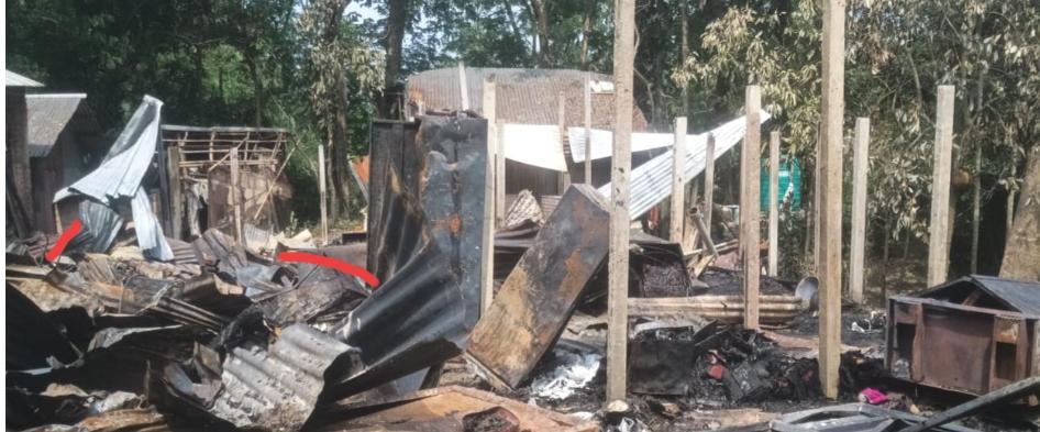 রাউজান পশ্চিম গুজরায় ভয়াবহ অগ্নিকাণ্ডে ৬টি পরিবার নিঃস্ব