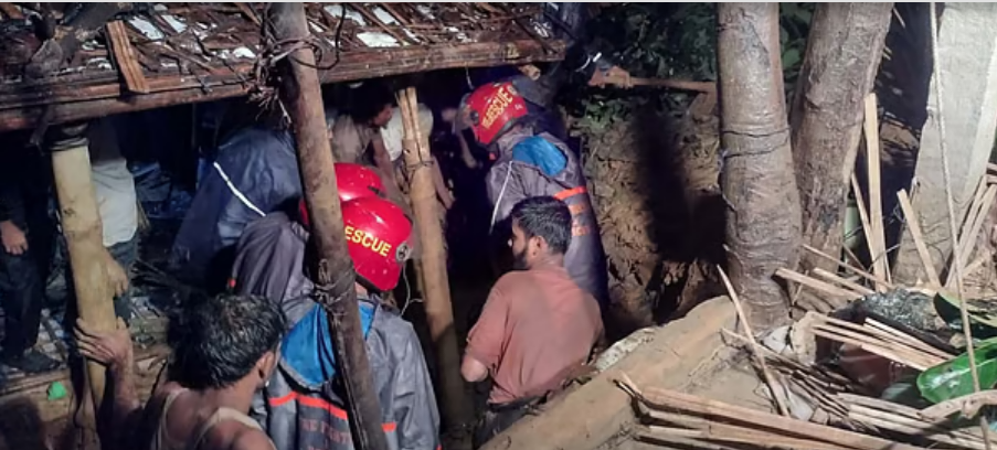 <h1>কক্সবাজারে এক রাতেই পাহাড়ধসে ৯ প্রাণহানি</h1>
