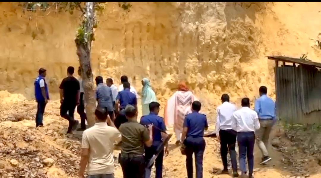 মানিকছড়িতে পাহাড় কাটা অভিযোগের সত্যতা মিলেছে