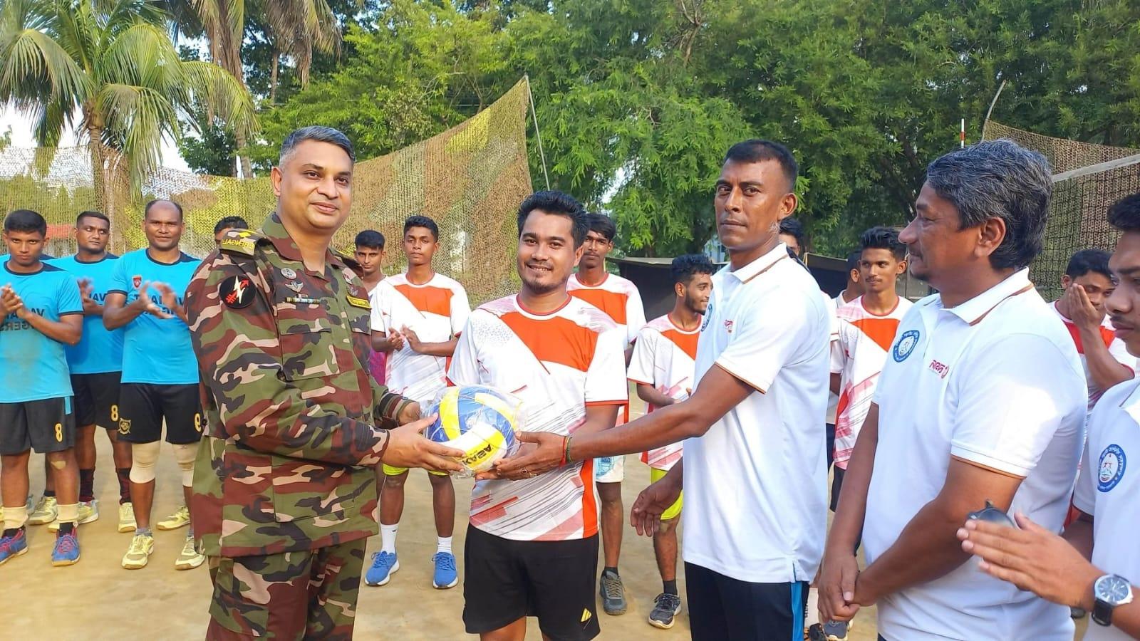 বান্দরবান সেনা জোনের উদ্যোগে সম্প্রীতির ভলিবল টুর্নামেন্ট