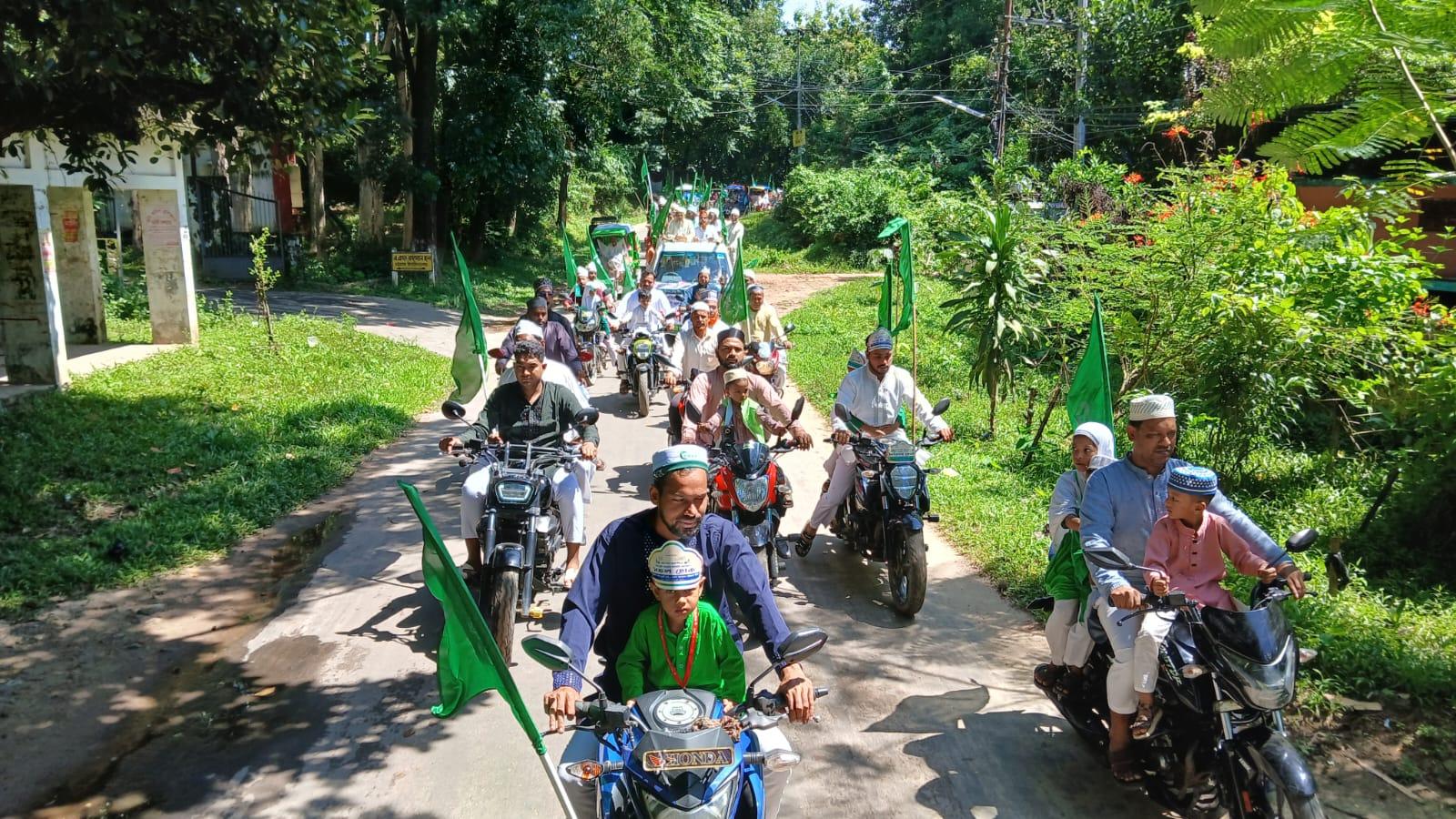 <h1>হাটহাজারীতে ঈদে মিলাদুন্নবী (সা.) উপলক্ষে বর্ণাঢ্য জশনে জুলুস</h1>