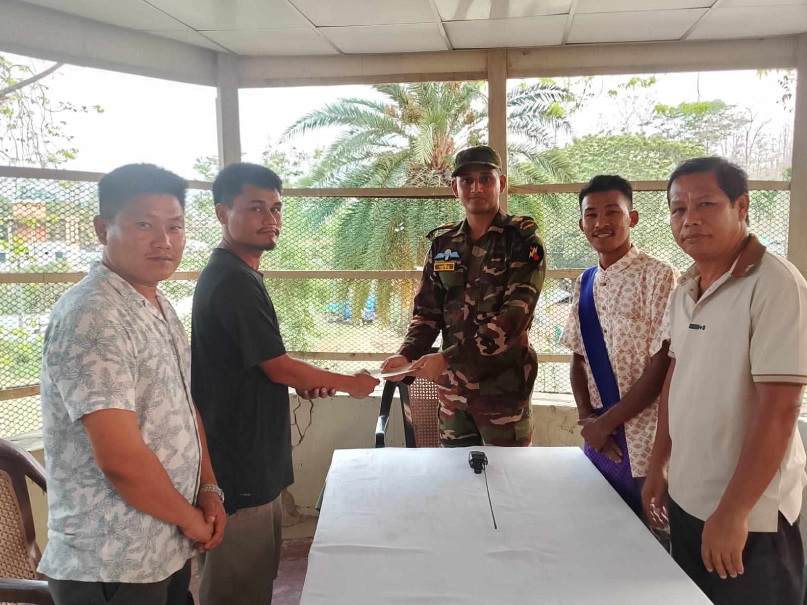 রাজস্থলীতে নতুন বর্ষবরণ উদযাপন উপলক্ষে  কাপ্তাই জোনের আর্থিক  সহায়তা প্রদান