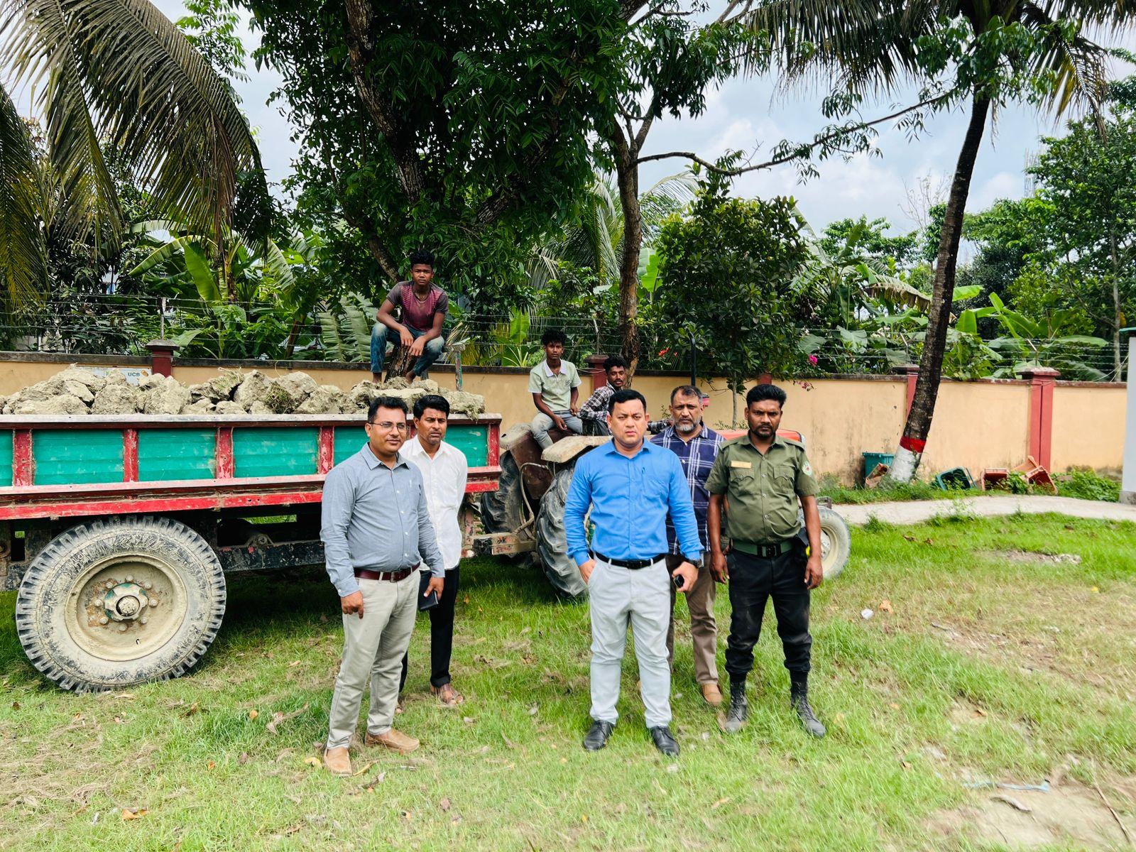 সন্দ্বীপে অবৈধ মাটি কাটায় ৫০ হাজার টাকা জরিমানা